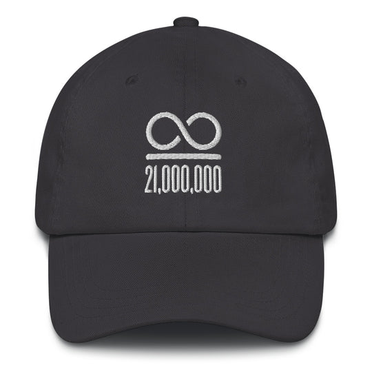 Infinity/21,000,000 Bitcoin Dad Hat