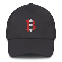Load image into Gallery viewer, Peruvian Flag Bitcoin B Dad Hat - fomo21
