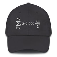 Load image into Gallery viewer, Bitcoin Is Math Dad Hat - fomo21
