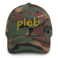 Load image into Gallery viewer, Pleb 2 (Gold Lettering) Dad Hat - fomo21
