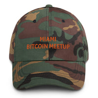 Load image into Gallery viewer, Miami Bitcoin Meetup (Orange Lettering) Dad Hat - fomo21
