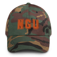 Load image into Gallery viewer, NGU (Orange Lettering) Bitcoin Dad Hat - fomo21
