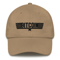 Load image into Gallery viewer, I Feel The Need The Need For More Bitcoin (Black Embroidery) Dad Hat - fomo21
