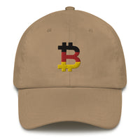 Load image into Gallery viewer, German Flag Bitcoin B Dad Hat - fomo21
