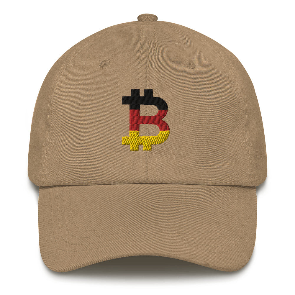 German Flag Bitcoin B Dad Hat - fomo21