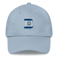 Load image into Gallery viewer, Israeli Flag Bitcoin B Dad Hat - fomo21
