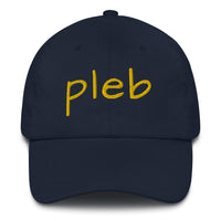 Load image into Gallery viewer, Pleb 2 (Gold Lettering) Dad Hat - fomo21
