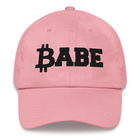 Load image into Gallery viewer, Babe Bitcoin Dad Hat - fomo21
