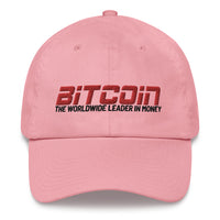 Load image into Gallery viewer, Bitcoin The Worldwide Leader In Money Dad Hat - fomo21

