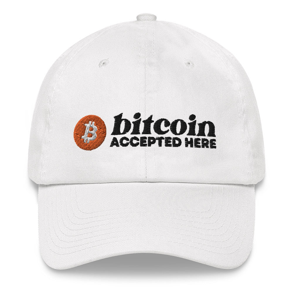 Bitcoin Accepted Here Dad Hat - fomo21