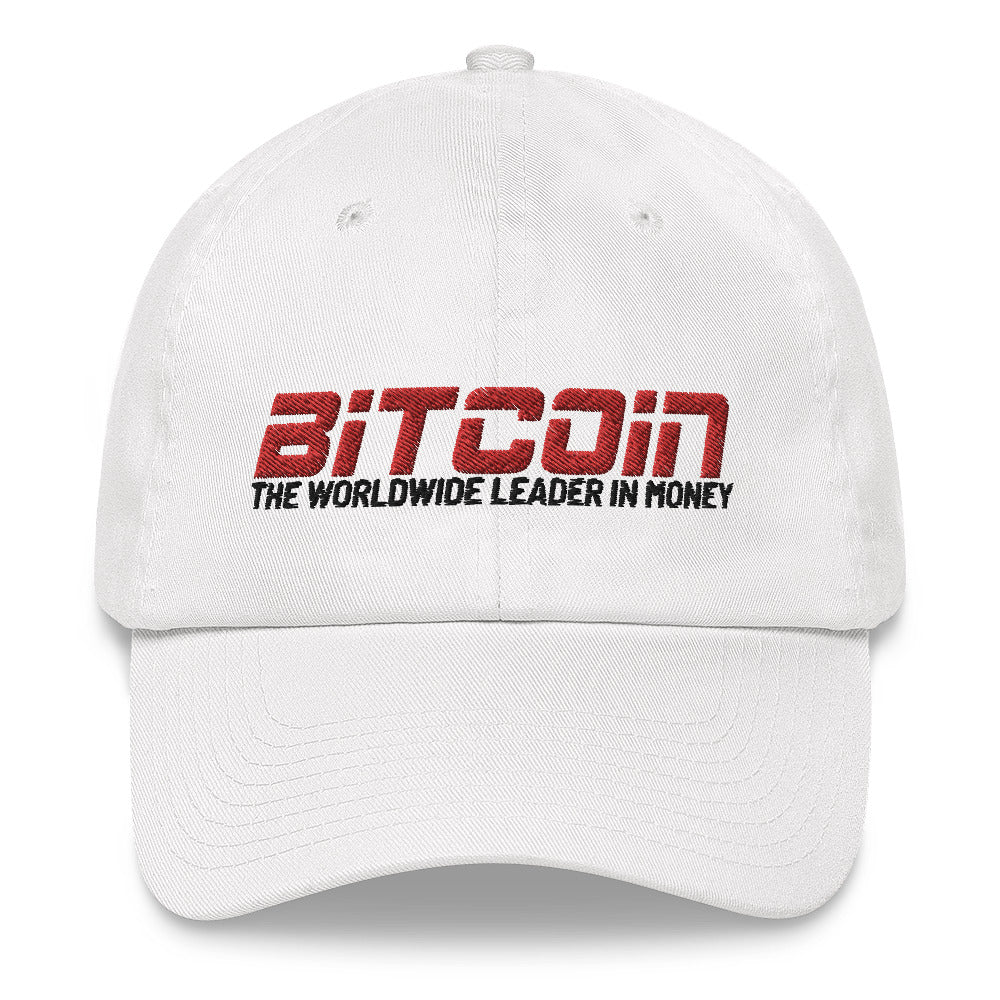 Bitcoin The Worldwide Leader In Money Dad Hat - fomo21