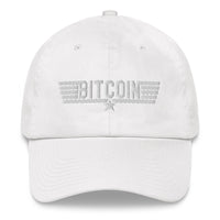Load image into Gallery viewer, I Feel The Need The Need For More Bitcoin (White Embroidery) Dad Hat - fomo21
