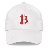 Load image into Gallery viewer, Peruvian Flag Bitcoin B Dad Hat - fomo21
