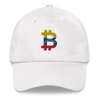 Load image into Gallery viewer, Venzuelan Flag Bitcoin B Dad Hat - fomo21
