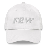 Load image into Gallery viewer, Few Bold (White Embroidery) Bitcoin Dad Hat - fomo21
