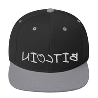 Load image into Gallery viewer, Reverse Bitcoin Snapback Hat - fomo21
