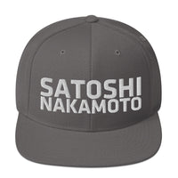 Load image into Gallery viewer, Satoshi Nakamoto Bitcoin Snapback Hat - fomo21
