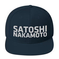 Load image into Gallery viewer, Satoshi Nakamoto Bitcoin Snapback Hat - fomo21

