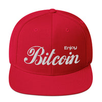 Load image into Gallery viewer, Enjoy Bitcoin Snapback Hat - fomo21
