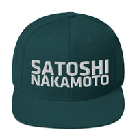 Load image into Gallery viewer, Satoshi Nakamoto Bitcoin Snapback Hat - fomo21
