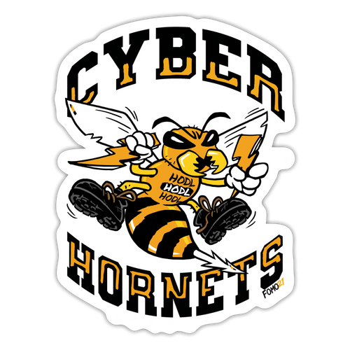 Cyber Hornets Bitcoin Sticker-fomo21
