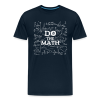 Load image into Gallery viewer, Do the Math Bitcoin T-Shirt in Navy Blue
