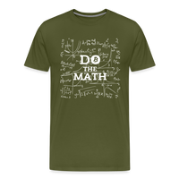 Load image into Gallery viewer, Do the Math Bitcoin T-Shirt in Olive Green
