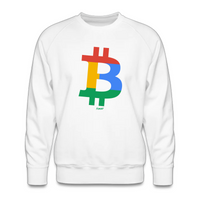 Load image into Gallery viewer, Four Color Bitcoin B Crewneck Sweatshirt-Crewneck Sweatshirt-fomo21
