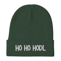 Load image into Gallery viewer, Ho Ho HODL Bitcoin Embroidered Beanie - fomo21
