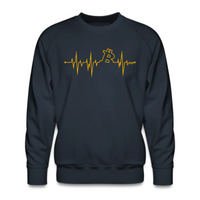 Load image into Gallery viewer, My Heart Beats Bitcoin Crewneck Sweatshirt-Crewneck Sweatshirt-fomo21
