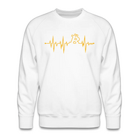 Load image into Gallery viewer, My Heart Beats Bitcoin Crewneck Sweatshirt-Crewneck Sweatshirt-fomo21
