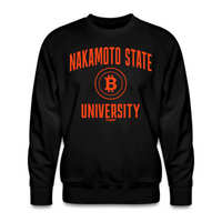 Load image into Gallery viewer, Nakamoto State University (Orange) Bitcoin Crewneck Sweatshirt-Crewneck Sweatshirt-fomo21
