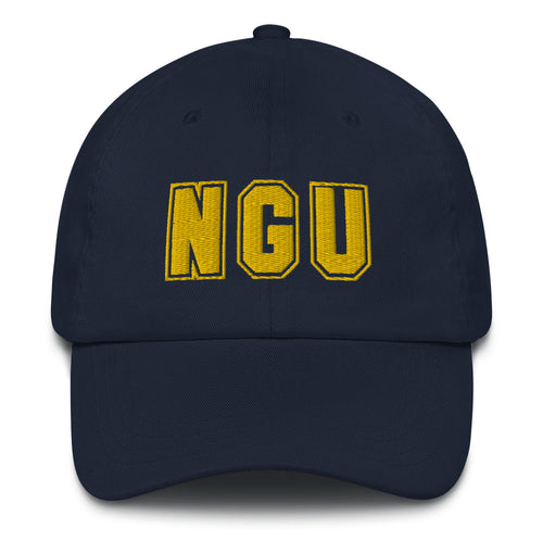 NGU (Gold Embroidery) Bitcoin Dad Hat-fomo21