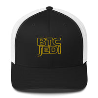 Load image into Gallery viewer, BTC Jedi Bitcoin Trucker Hat - fomo21
