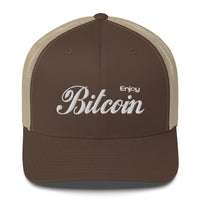Load image into Gallery viewer, Enjoy Bitcoin Trucker Hat - fomo21
