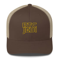 Load image into Gallery viewer, BTC Jedi Bitcoin Trucker Hat - fomo21
