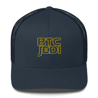 Load image into Gallery viewer, BTC Jedi Bitcoin Trucker Hat - fomo21
