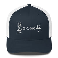 Load image into Gallery viewer, Bitcoin Is Math Trucker Hat - fomo21
