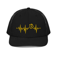Load image into Gallery viewer, My Heart Beats Bitcoin Trucker Hat - fomo21
