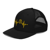 Load image into Gallery viewer, My Heart Beats Bitcoin Trucker Hat - fomo21
