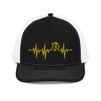 Load image into Gallery viewer, My Heart Beats Bitcoin Trucker Hat - fomo21
