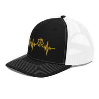 Load image into Gallery viewer, My Heart Beats Bitcoin Trucker Hat - fomo21
