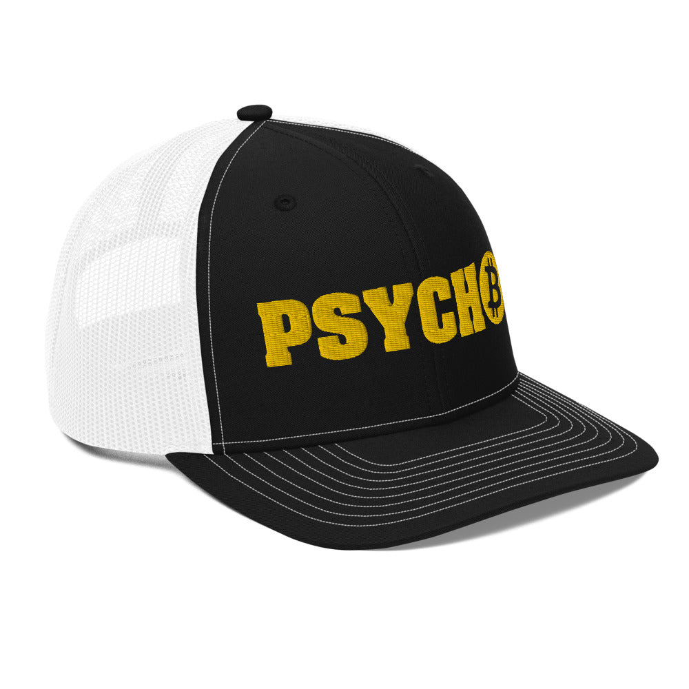 ★Wai Kei★ Pochaco Sticker Graphic Trucker Cap Black YKBE05 Bitcoin Psycho Trucker Hat | fomo21