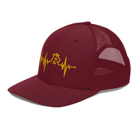 Load image into Gallery viewer, My Heart Beats Bitcoin Trucker Hat - fomo21
