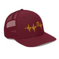 Load image into Gallery viewer, My Heart Beats Bitcoin Trucker Hat - fomo21
