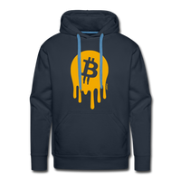 Load image into Gallery viewer, Melt Your Face Bitcoin Hoodie Sweatshirt - navy

