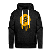 Load image into Gallery viewer, Melt Your Face Bitcoin Hoodie Sweatshirt - charcoal grey
