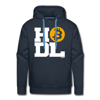 Load image into Gallery viewer, Big Time HODL Bitcoin Hoodie Sweatshirt - navy
