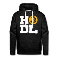 Load image into Gallery viewer, Big Time HODL Bitcoin Hoodie Sweatshirt - charcoal grey
