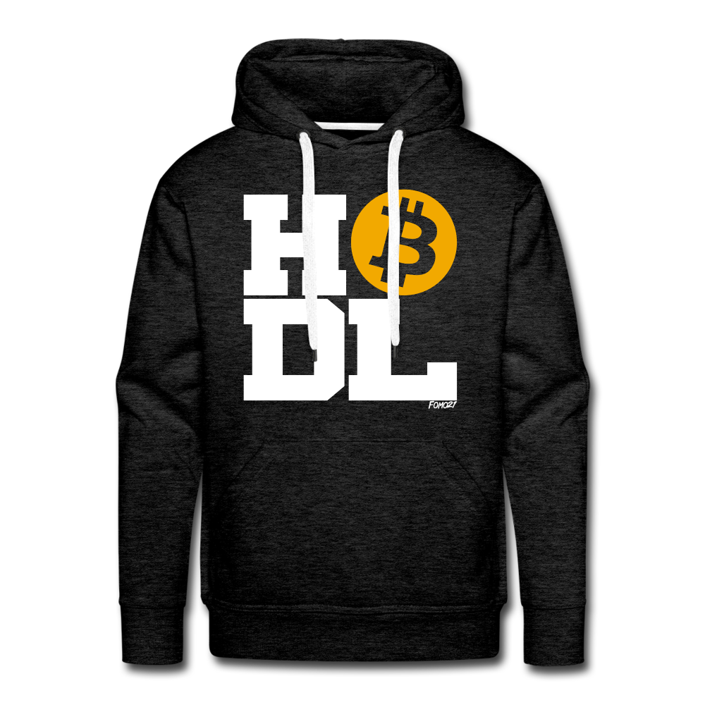 Big Time HODL Bitcoin Hoodie Sweatshirt - charcoal grey